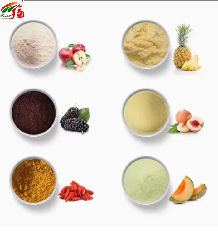 ফল উপাদান স্বাস্থ্য খাদ্য উচ্চ মানের ভাল গন্ধ এবং জল দ্রবণীয়তা পানীয় ফ্রিজ-শুকনো গুঁড়া বিভিন্ন ফলের গুঁড়া