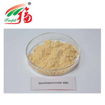 প্রাকৃতিক 80% জেন্টিওপিক্রোসাইড বড় পাতাযুক্ত জেনটিয়ান এক্সট্র্যাক্ট CAS 20831-76-9