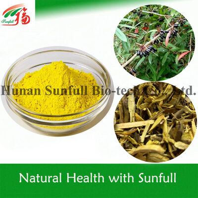 অ্যান্টিব্যাকটেরিয়াল এক্সট্র্যাক্ট বারবেরিন হাইড্রোক্লোরাইড বারবেরিস প্রজাতির (বারবেরি) হলুদ স্ফটিক পাউডার CAS নং 633-65-8 সহ